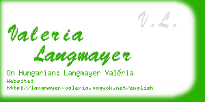 valeria langmayer business card